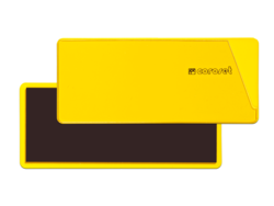 coroset® magnetische Etikettenhalter gelb 97x30mm 100/VE