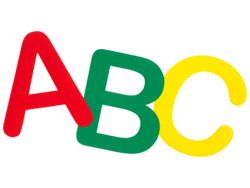 Magnetisch haftende Buchstaben